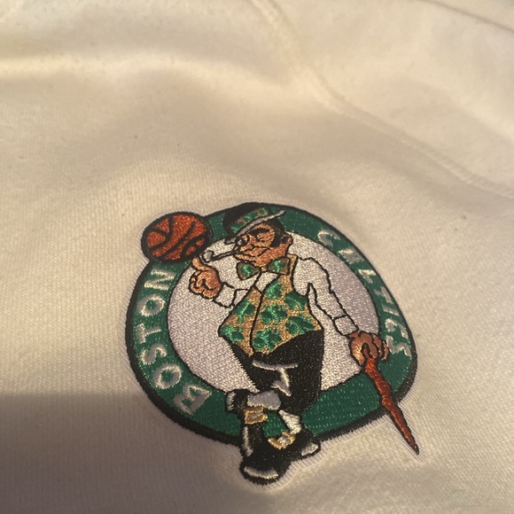 White Boston Celtics hoodie size medium - Picture 3 of 4